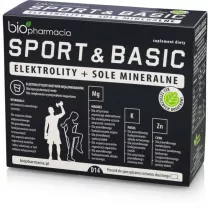 Biofarmacja Sport & Basic elektrolity + sole mineralne Suplement diety 14 x 4.25 g