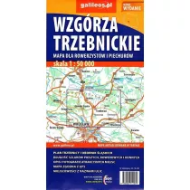 Mapa dla rowerzyst�w i piech. -Wzg�rza Trzebnickie
