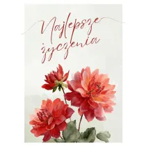Karnet - Najlepsze �yczenia - czerwona
