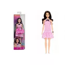 Barbie lalka Fashionistas sukienka rowa kratka Mattel