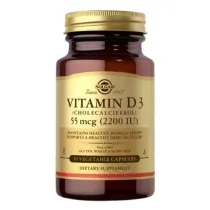 Solgar Witamina D3 (Cholecalciferol) 55 mcg (2200 IU) Suplement diety 50 kaps.