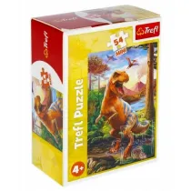 Puzzle mini 54 el. Niesamowite dinozaury 4 Trefl