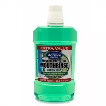 Beauty Formulas Active Alcohol Free Mounthwash pyn do pukania jamy ustnej bez alkoholu z zielon mit 750 ml