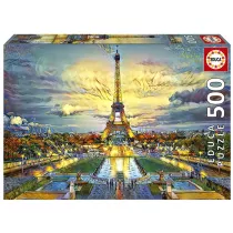 Puzzle 500 Wiea Eiffla, Pary Educa