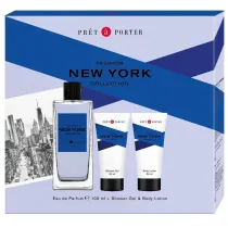 Coty Zestaw Pret A Porter Fashion Man New York Woda kolo�ska + Balsam do cia�a + �el pod prysznic 100 ml + 2 x 50 ml