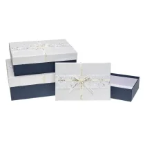 Pude�ko prostok�tne z kokard� 3 szt ROZETTE