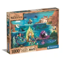 Puzzle 1000 el. Story maps. Maa Syrenka Clementoni