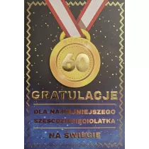 Yeku Karnet Urodziny 60 medal m�skie