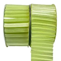 Titanum Wst��ka satynowa karbowana 40mm/3m zielona