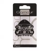 Glamour Klamra do spinania wosw Czarna