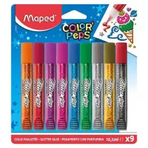 Maped Klej z brokatem Colorpeps 9x10.5ml
