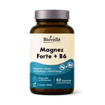Biovelle Magnez Forte + B6 suplement diety 60 kaps.