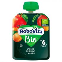 BoboVita Mus Jabłko z morelą i mango po 6. miesiącu 80 g Bio