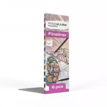 Cienkopisy Finliner Rawmark 6 szt.