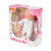 Polesie 80448 Lalka Bobas mikki Miy 28 cm ze smoczkiem w pudeku