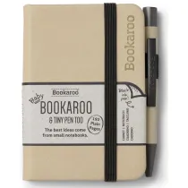 If Bookaroo Notatnik A7 z d�ugopisem - kremowy