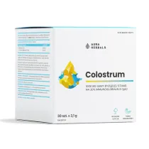 Aura Herbals Colostrum 1000 mg, bananowe suplement diety 30 szt.