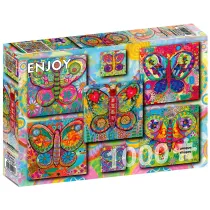 Puzzle 1000 el. Kolorowe motyle Enjoy