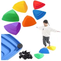 cieka sensoryczna kamienie rwnowane kolor 6szt Leantoys
