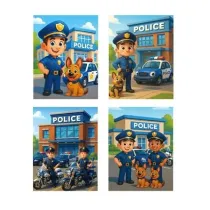 W&k Torebka prezentowa M Policja