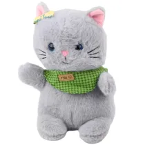 Maskotka Kot szary 22cm LeanToys