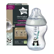 Tommee Tippee Butelka do karmienia ze smoczkiem silikonowym Panda
