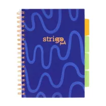 Strigo Ko�ozeszyt Pads B5 Neon granatowy kratka 100 kartek