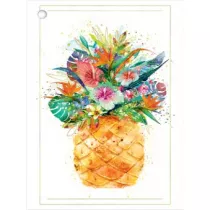 Henry Karnet B8 mini Ananas z kwiatami