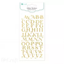Dalprint Naklejki brokatowe alfabet 50szt
