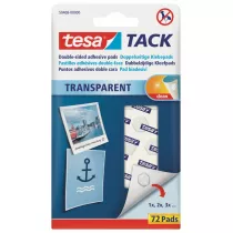 P�atki samoprzylepne transparentne tacka 72 szt. TESA  59408-0000
