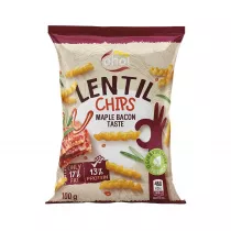 Naujasis Nevezis Chipsy z czerwonej soczewicy o smaku bekonu 100 g