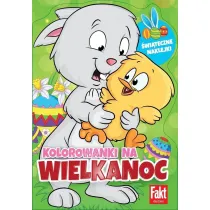 Kolorowanki na Wielkanoc. Brokatowe naklejki..