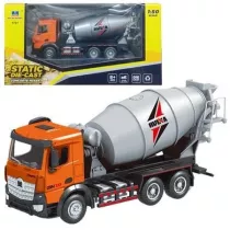 Betoniarka metalowa pomaraczowa 1:50 Leantoys