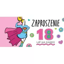 Henry Zaproszenie Urodziny 18 Dziewczyna 5 szt.