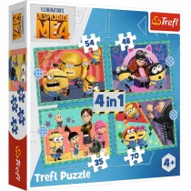 Puzzle 4w1 - Zwariowane Minionki (35+48+54+70 el.) Trefl