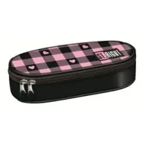 St. Majewski Pirnik saszetka z wewntrzn klapk Pink Checker