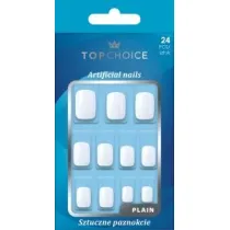 Top Choice Sztuczne paznokcie mleczne kwadratowe 24 szt.