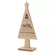 H&S Decoration Choinka drewniana be 25 cm wzr 2