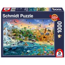 Puzzle 1000 el. Kr�lestwo zwierz�t Schmidt