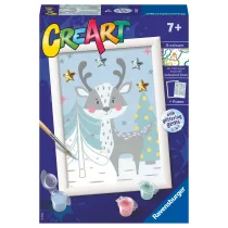 Malowanie po numerach CreArt - Zimowy jelonek Ravensburger