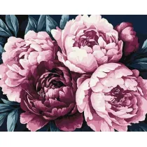 Malowania po numerach - P�atki kwiat�w 40x50cm