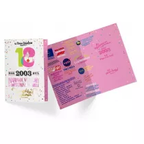 Kukartka Karnet B6 PR-295 Urodziny 18 2021