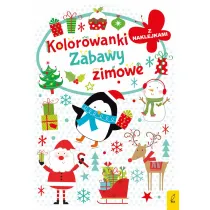 Zabawy zimowe. Kolorowanka z wykrojnikiem