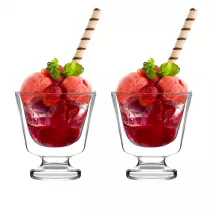 Vialli Design Pucharki do deserw z podwjn ciank Soho 9002 2 x 250 ml 2 szt.