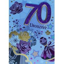 Panorama Karnet Przestrzenny B6 Urodziny 70 kobieta