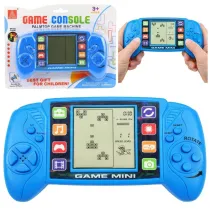 Gra elektroniczna konsola tetris niebieska LeanToys