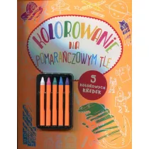 Kolorowanie na pomaraczowym tle