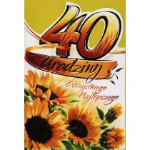 Art Nuvo Karnet 40 Urodziny