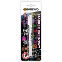 Marker kredowy MUNGYO bia�y na blistrze