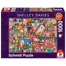 Puzzle 1000 el. Gry planszowe retro Schmidt